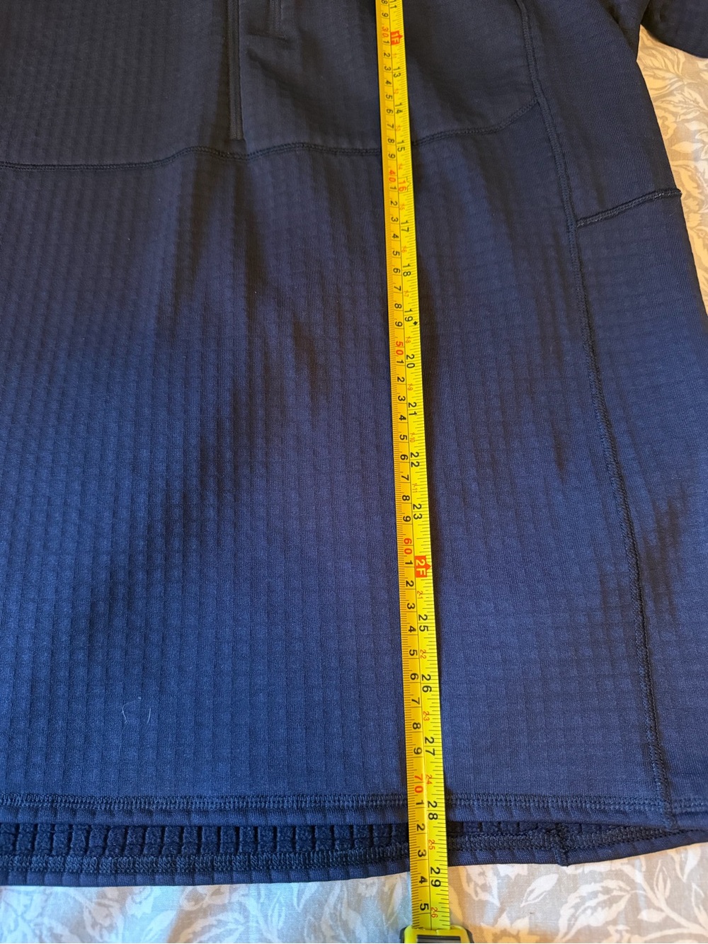 Patagonia Mens R1 Blue Fleece Pullover Half Zip Polartec Power Grid Sz Med - Picture 11 of 11